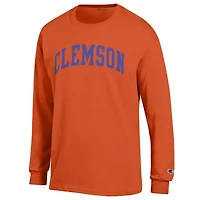 Men's Champion  Orange Clemson Tigers Basic Arch Long Sleeve T-Shirt