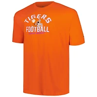 Men's Champion Orange Clemson Tigers Big & Tall Football Helmet T-Shirt