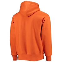 Chandail à capuchon orange pour hommes Champion Clemson Tigers Vault Logo Reverse Weave