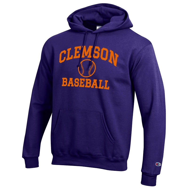 Sweat à capuche Champion Purple Clemson Tigers pour homme