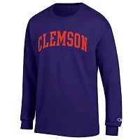 Men's Champion Clemson Tigers Basic Arch Long Sleeve T-Shirt