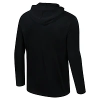 T-shirt à capuche manches longues et Colosseum Black Clemson Tigers Color Pop Active Blend pour hommes