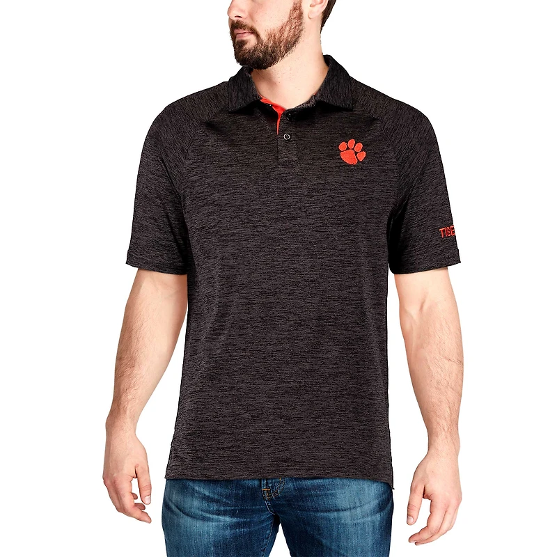 Polo Colosseum Black Clemson Tigers Down Swing pour homme