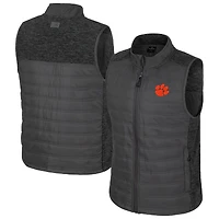 Gilet matelassé entièrement zippé Nightman pour homme, couleur anthracite, des Tigers de Clemson