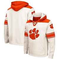 Men's Colosseum Clemson Tigers 2.0 Lace-Up Pullover Hoodie