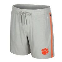 Men's Colosseum Gray Clemson Tigers Mac Shorts