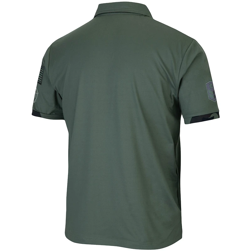 Colosseum Green Clemson Tigers OHT Military Appreciation Echo Polo pour homme