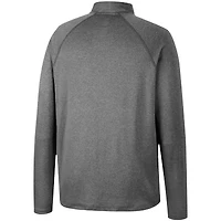 Colosseum Heathered Grey Clemson Tigers Earth First Coupe-vent raglan à quart de zip pour homme