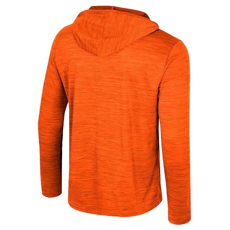Men's Colosseum Orange Clemson Tigers Always Sunny Lightweight Quarter-Zip Hoodie