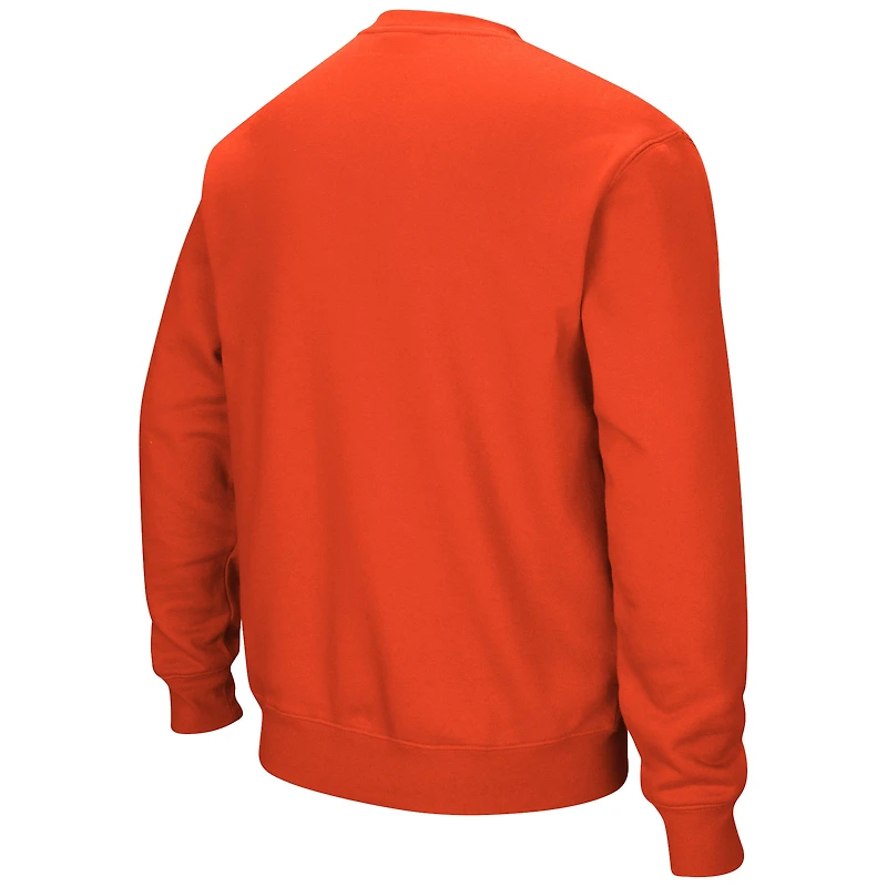 Men's Colosseum Orange Clemson Tigers Arch & Logo Pullover Sweatshirt
