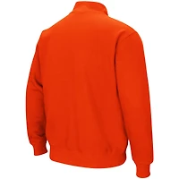 Men's Colosseum Orange Clemson Tigers Big & Tall Tortugas Quarter-Zip Jacket