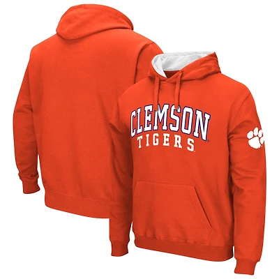 Sweat à capuche Colosseum Orange Clemson Tigers Double Arch pour hommes
