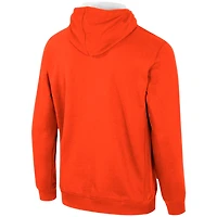 Sweat à capuche demi-zippé Colosseum Orange Clemson Tigers pour hommes
