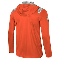 Veste à capuche glissière quart de tour OHT Military Appreciation des Tigers Clemson Orange Colosseum pour hommes