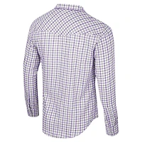 Chemise à manches longues et boutons-pression Colosseum x Wrangler White Clemson Tigers pour hommes