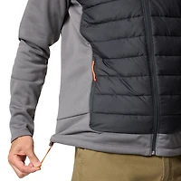 Men's Columbia  Black Clemson Tigers Out-Shield Hybrid Full-Zip Hoodie Jacket