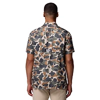 Men's Columbia  Camo Clemson Tigers Super Slack Tide Omni-Wick Button-Up Shirt