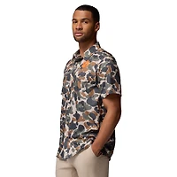 Chemise boutonnée Columbia Camo Clemson Tigers Super Slack Tide Omni-Wick pour homme