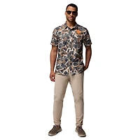 Chemise boutonnée Columbia Camo Clemson Tigers Super Slack Tide Omni-Wick pour homme