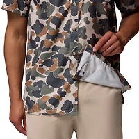Chemise boutonnée Columbia Camo Clemson Tigers Super Slack Tide Omni-Wick pour homme
