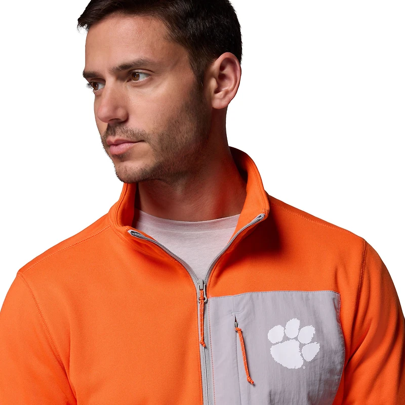 Pull-over demi-zip Omni-Wick orange/gris Columbia Clemson Tigers pour homme