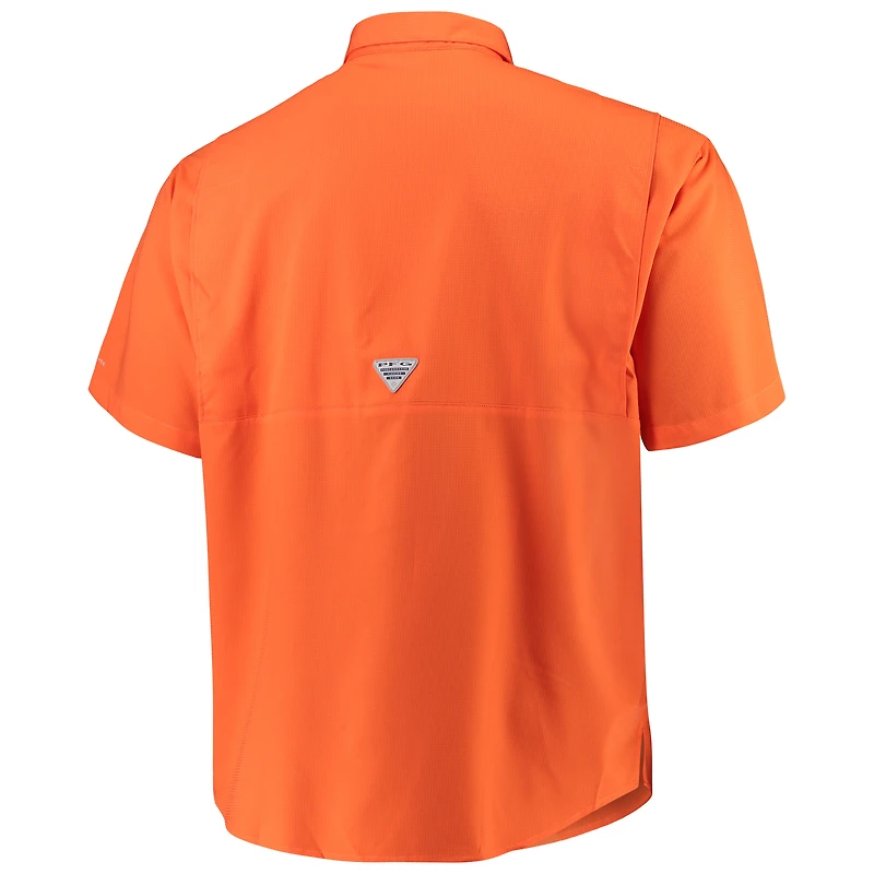 Chemise boutonnée Columbia Orange Clemson Tigers grandes tailles pour homme