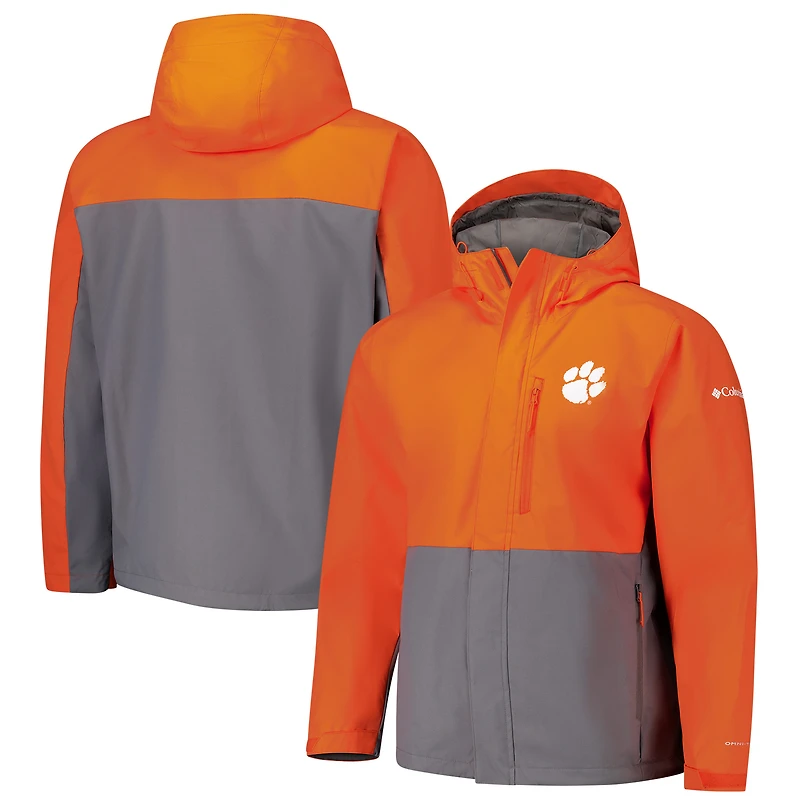 Veste zippée Omni-Tech™ Field Bound orange Columbia pour homme des Clemson Tigers