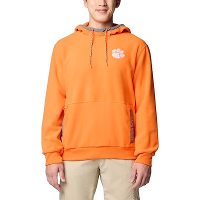 Men's Columbia Orange Clemson Tigers Flanker Fleece Pullover Hoodie