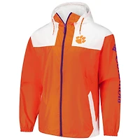 Coupe-vent entièrement zippé Columbia Orange Clemson Tigers Flash Challenger II Omni-Shade pour homme