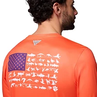 T-shirt à manches longues Columbia Orange Clemson Tigers PHG Terminal Shot pour homme