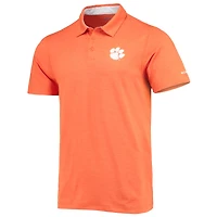 Polo Columbia Orange Clemson Tigers Tech Trail Omni-Shade pour homme