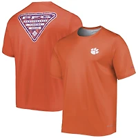 T-shirt Columbia Orange Clemson Tigers Terminal Tackle Omni-Shade pour homme
