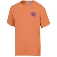 T-shirt orange ComfortWash pour homme, grand nom des Clemson Tigers