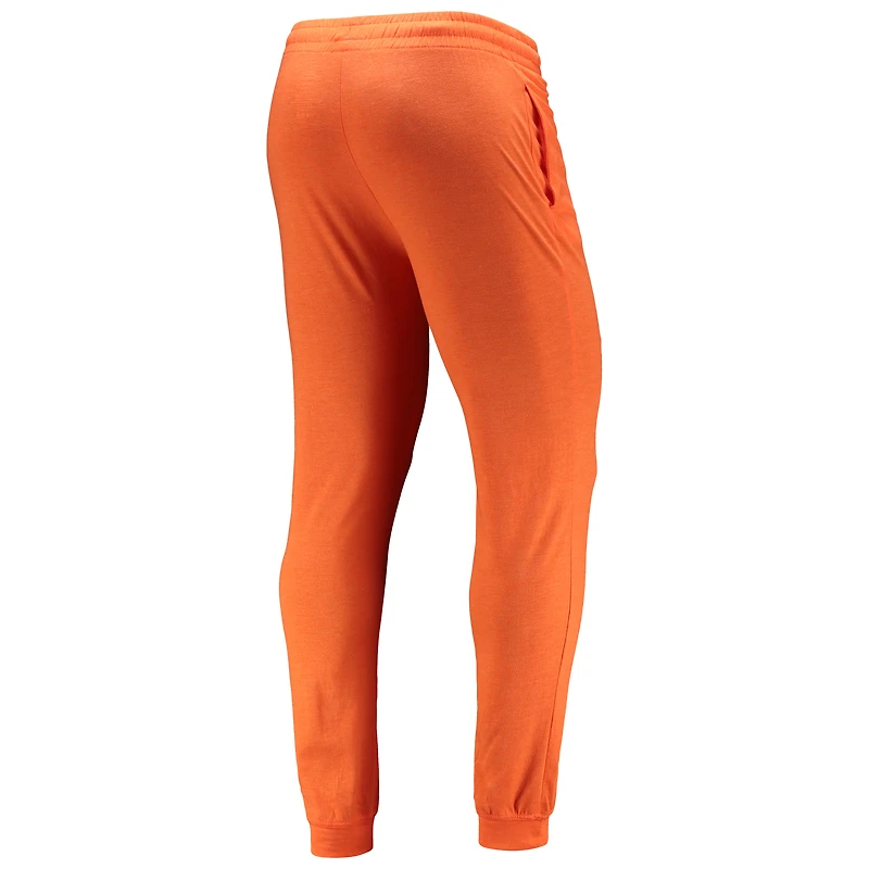 Ensemble pyjama à capuche et jogging manches longues pour homme Concepts Sport Orange/Anthracite chiné des Clemson Tigers