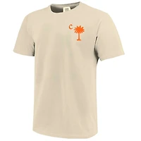 T-shirt de baseball Palmetto C gris pour homme des Tigers Clemson