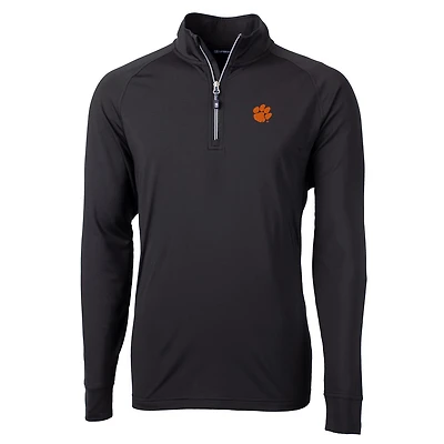 Veste à enfiler zippée quart de tour en tricot écologique Adapt pour homme, noire, des Tigers Clemson, Cutter & Buck