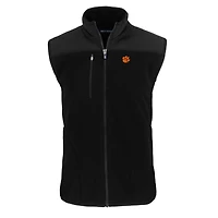 Gilet zippé en polaire Sherpa Cascade Eco pour homme, noir, Cutter & Buck, Clemson Tigers