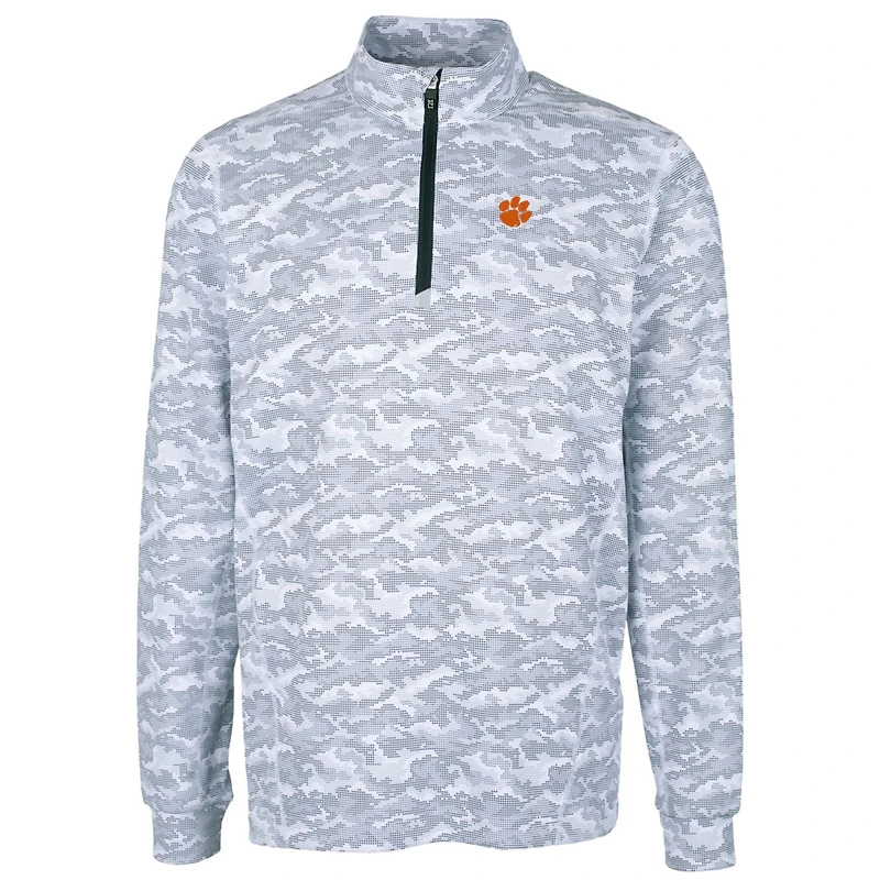 Pull-over extensible à imprimé camouflage Traverse pour homme, couleur charbon, coupeur et Buck, Tigers de Clemson, grandes tailles