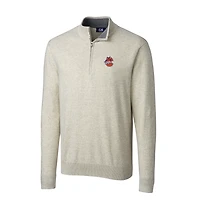 Veste demi-zippée pour homme, couleur crème, avec logo Lakemont Vault des Tigers de Clemson