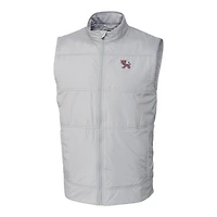Men's Cutter & Buck Gray Clemson Tigers Vault Big Tall Stealth Hybrid Windbreaker Full-Zip Vest