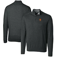 Pull-over zippé Lakemont Tri-Blend pour homme, couleur anthracite, avec logo des anciens Clemson Tigers, Cutter & Buck