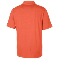Polo extensible à rayures crayon Forge orange Cutter & Buck pour homme des Clemson Tigers