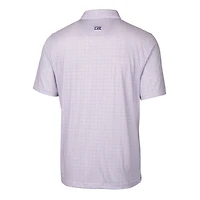 Polo extensible violet à imprimé double point Pike pour homme, Cutter & Buck, des Tigers de Clemson, taille grande et