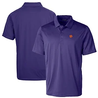 Men's Cutter & Buck Purple Clemson Tigers Big Tall Prospect Textured Stretch Polo