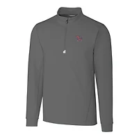Pull-over extensible à quart de zip pour homme Cutter & Buck Steel Clemson Tigers, grandes tailles