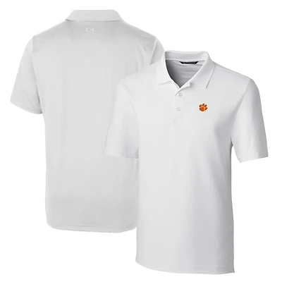 Polo extensible Forge blanc Cutter & Buck pour homme, grandes tailles, des Tigers de Clemson
