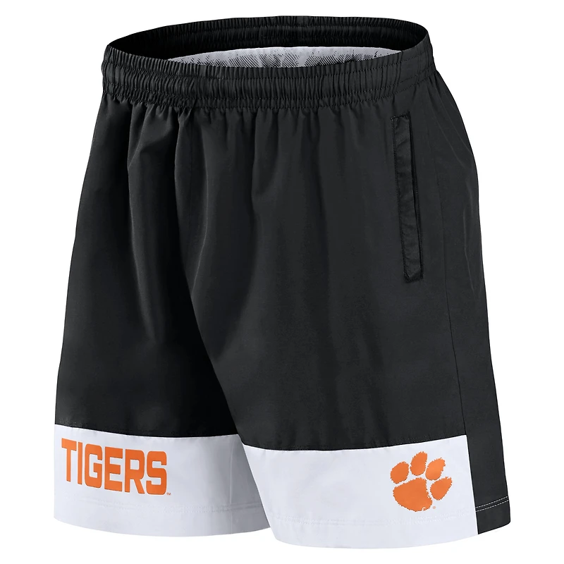 Men's Fanatics Black Clemson Tigers Elements Intensity Woven Shorts