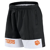 Men's Fanatics Black Clemson Tigers Elements Intensity Woven Shorts