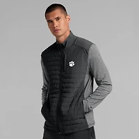 Men's Fanatics Black Clemson Tigers Tonal Primary Logo Full-Zip Jacket