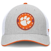 Casquette Trigger Flex gris chiné pour homme des Clemson Tigers